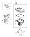 Dodge Challenger Air Filter Box Diagram - 5038441AE