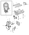 Chrysler Sebring Balance Shaft Chain Diagram - 4884452AA
