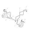 Chrysler Crossfire Brake Line Diagram - 5099183AA