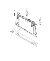 Jeep Renegade Radiator Support Diagram - 68439300AA