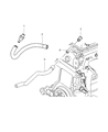 Chrysler PT Cruiser Air Intake Coupling Diagram - 4884749AA