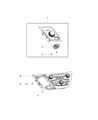Chrysler Automatic Transmission Shift Levers Diagram - 68240089AE