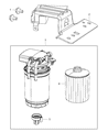 Ram Fuel Filter Diagram - 68105665AA