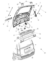 Ram C/V Trunk Lid Latch Diagram - 4589243AF