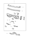 Jeep Grand Cherokee Dash Panels Diagram - 68251645AD