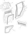 Jeep Cherokee Window Run Diagram - 55175357AC