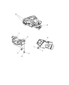 Ram Transmission Mount Diagram - 52122333AA
