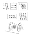 Jeep Wrangler Brake Caliper Diagram - 68384497AA