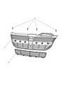 Dodge Journey Grille Diagram - 1BG84SZ0AE