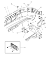 2002 Dodge Dakota License Plate Diagram - 55076597AC