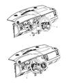 2008 Chrysler Aspen Steering Wheel Diagram - 1GK181D1AA