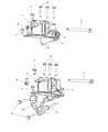 Dodge Caliber Engine Mount Diagram - 5105492AD