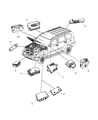 2007 Jeep Wrangler Transmitter Diagram - 5026071AL