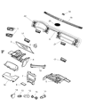 Jeep Commander Grille Diagram - 1FC55XDVAB