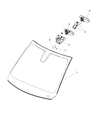 Chrysler Windshield Diagram - 68249102AA