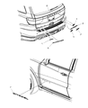 2013 Dodge Durango Tailgate Handle Diagram - 1WJ71JRMAA