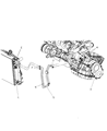 2007 Dodge Caravan Transmission Oil Cooler Hose Diagram - 4677680AC