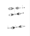 Dodge Journey Axle Shaft Diagram - 52123583AA