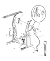 2004 Jeep Grand Cherokee Seat Belt Diagram - 5JQ221T5AA