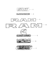 Ram 3500 Emblem Diagram - 68362219AC