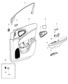Chrysler Armrest Diagram - 1YZ12DX9AD