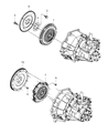 2001 Dodge Neon Flywheel Diagram - 4668504AA