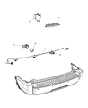 Dodge Durango Parking Assist Distance Sensor Diagram - 1AF63S3XAA