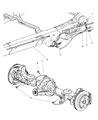 2008 Chrysler Aspen Parking Brake Cable Diagram - 52013003AC