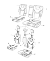 Jeep Cherokee Armrest Diagram - 1VR31HL1AA