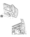 2005 Dodge Dakota Car Speakers Diagram - 56046855AA