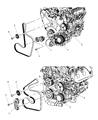 Dodge Water Pump Pulley Diagram - 4593664AB