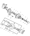 1999 Dodge Ram 2500 Brake Pad Diagram - 5003163AB