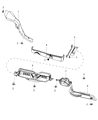 Ram C/V Exhaust Heat Shield Diagram - 4881504AE