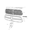 Dodge Durango Grille Diagram - 6CH68SZ7AB