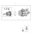 Jeep Wrangler A/C Compressor Diagram - 68289891AB
