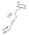 Chrysler Sebring Tail Pipe Diagram - 5085741AE