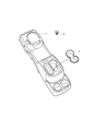 Jeep Wrangler Center Console Base Diagram - 1AG581D5AD