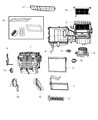 Jeep Compass Heater Core Diagram - 5191347AA