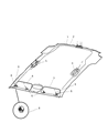 2007 Dodge Nitro Sun Visor Diagram - 1CK11DW1AB