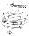 Dodge Durango Bumper Diagram - 68002920AC