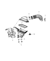 Dodge Journey Air Filter Box Diagram - 4891897AD