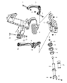 Ram Steering Knuckle Diagram - 68044704AB