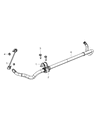 Dodge Journey Sway Bar Link Diagram - 4766962AA