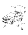 Jeep Grand Cherokee Parking Assist Distance Sensor Diagram - 56054146AG