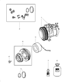 Jeep A/C Compressor Diagram - 68021835AE