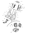 2011 Ram 2500 Armrest Diagram - 1QA281D3AA