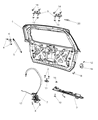 Dodge Journey Trunk Lid Latch Diagram - 4589243AC
