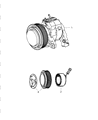 Dodge Ram 3500 A/C Compressor Diagram - 55111411AD