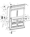 Ram ProMaster 2500 Door Hinge Diagram - 68226099AA