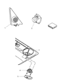 Jeep Cherokee Car Speakers Diagram - 56008751AD